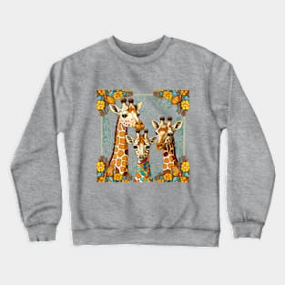 giraffe family Crewneck Sweatshirt